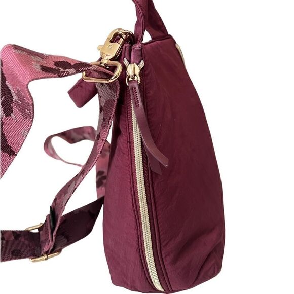 Stella & Dot Zip It Oxblood You Do You Detachable Strap Purse Crossbody - Picture 4 of 15